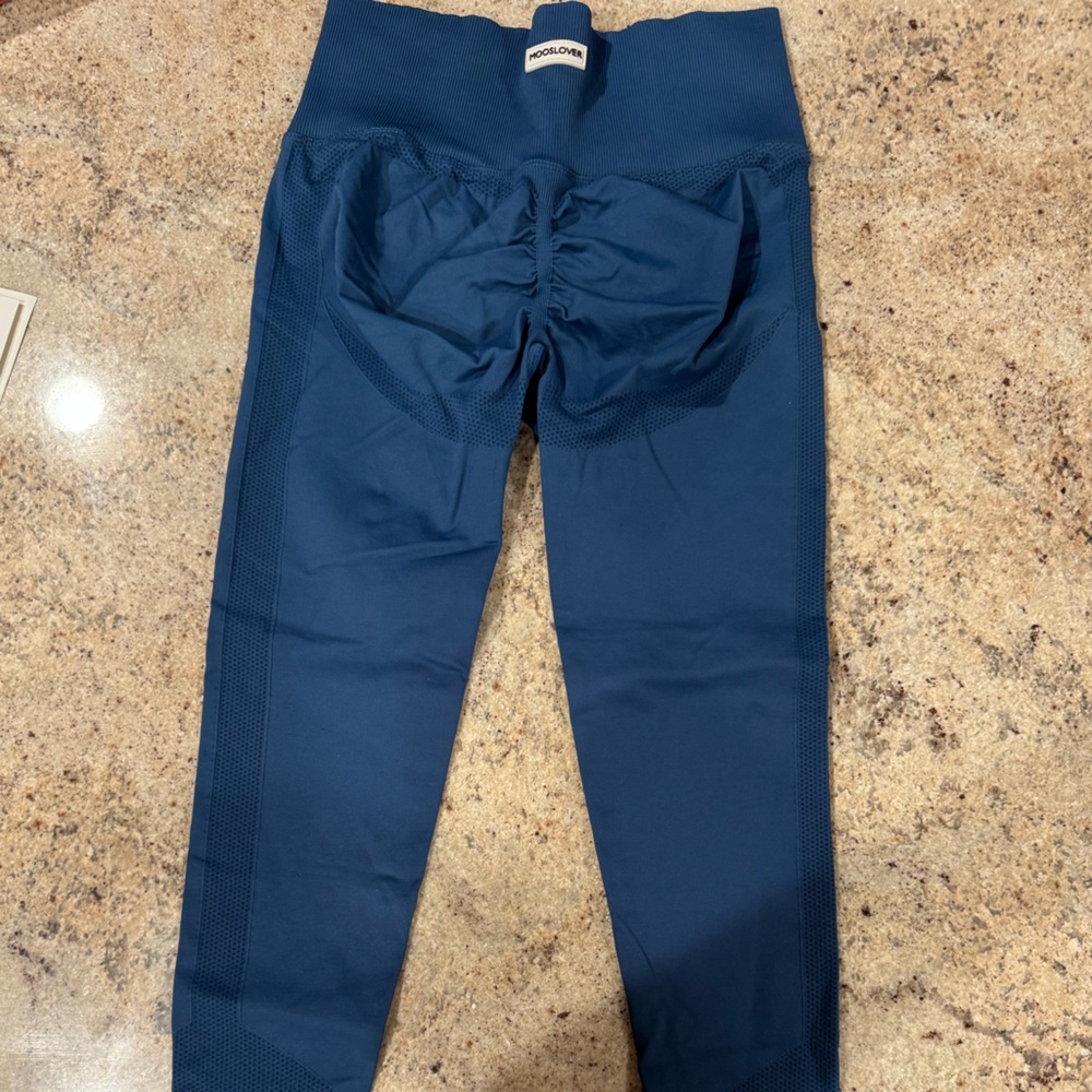 Mooslover dark Blue butt lift seamless  highwaist Leggings